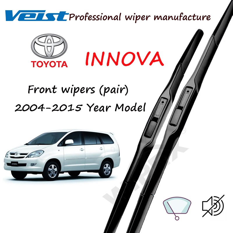 Hybrid Toyota INNOVA Wiper Blade 16+24 Set/Pair Front JAPAN Quality for