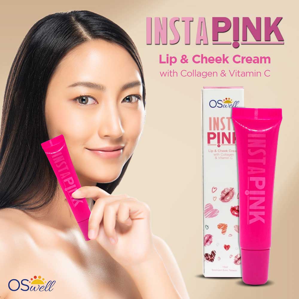 Octavia Oswell Instapink 2 In 1lip Cream And Cheek Cream With Collagen