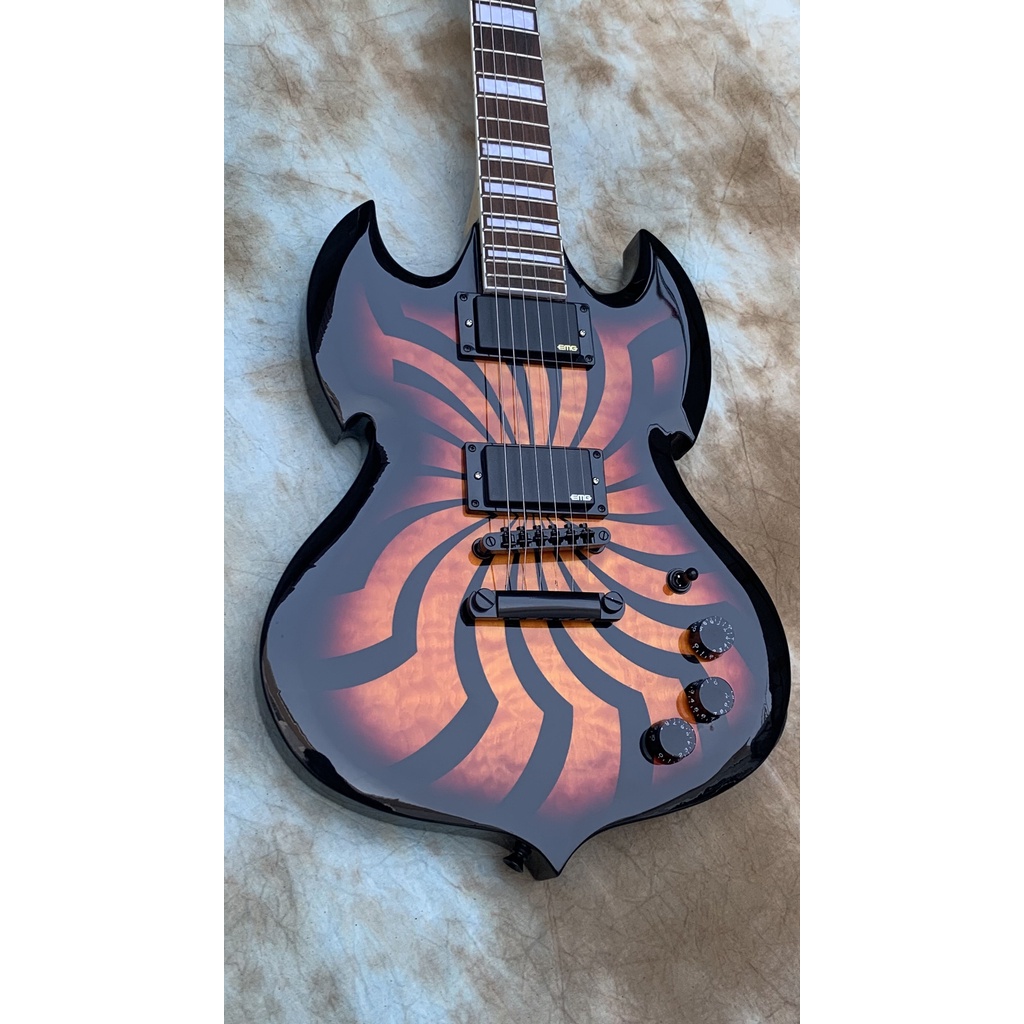 Gibson buzzsaw electric guitar,Zakk Wylde quality guitar. Shopee
