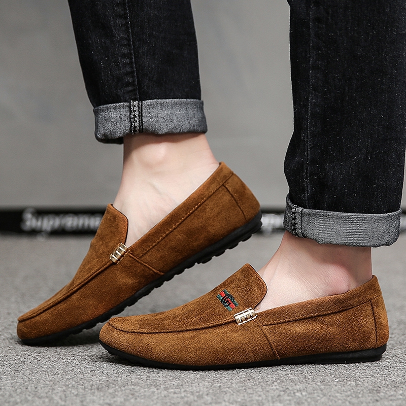 Casual Suede Loafers for Men Slip-on 