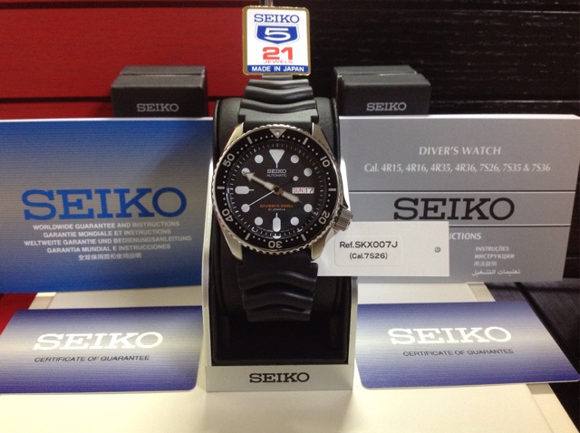 Seiko SKX007 Made in Japan SKX007J Divers Automatic Watch SKX007J1 | Shopee  Philippines