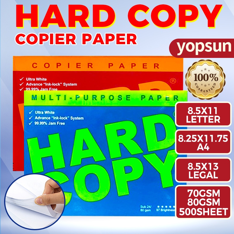 70gsm/80gsm Hard Copy Bond Paper Short / A4 / Long Substances.20 High Quality #2