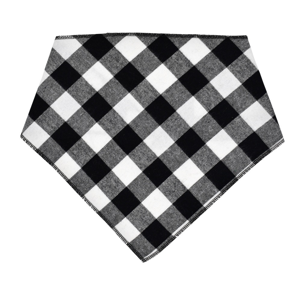 Dog Bandanas Large Pet Scarf Pet Bandana For Dog Cotton Plaid WashableBow #8