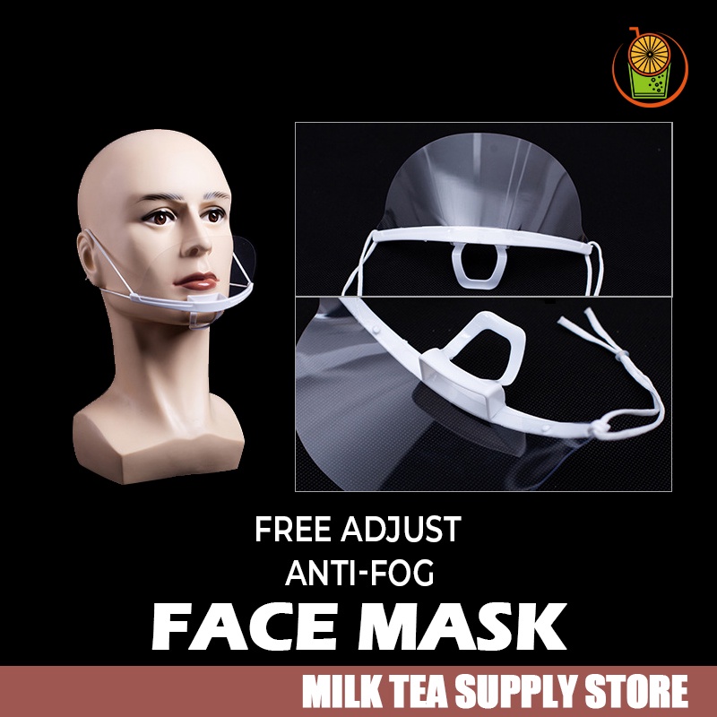 Transparent Face Mask/Chef Mask/Kitchen Mask Ultralight AntiFog