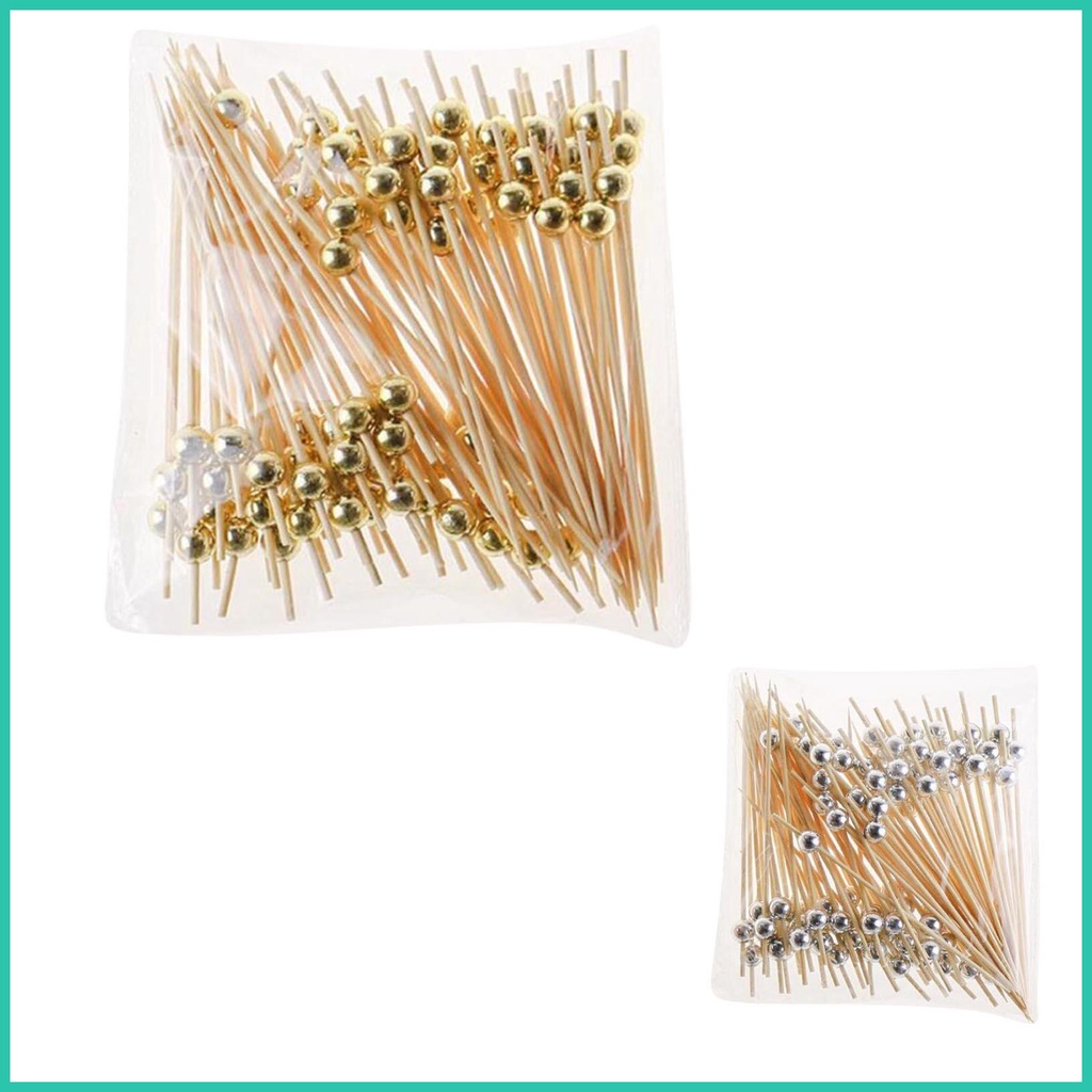 100 Counts Cocktail Picks Cocktail Party Toothpicks Pearl Cocktail