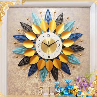 Wall Clock Metal Diamond Digital Living Room Clock #5