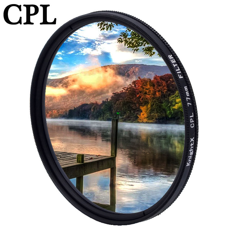 KnightX CPL Circular Polarizer Filter Ultra Slim For DSLR Lens 49mm