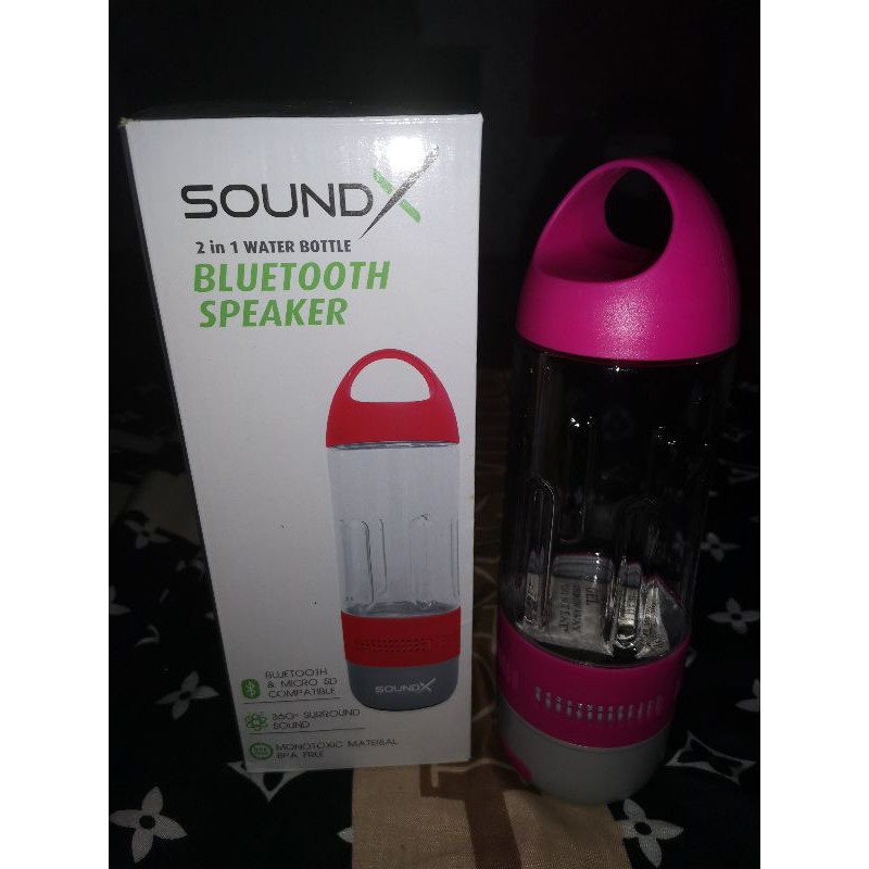bottle with bluetooth speaker