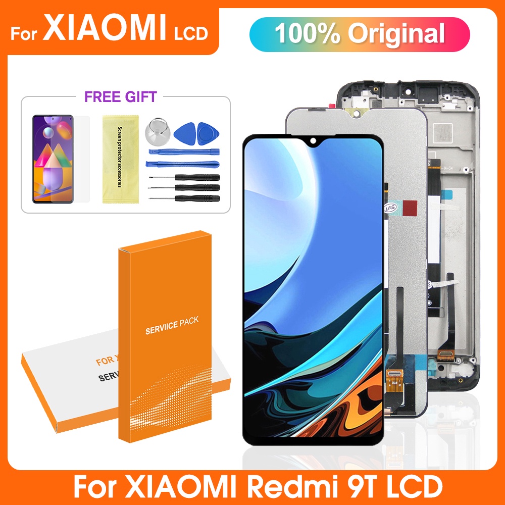 For Poco M3 Lcd Display Redmi 9t Xiaomi Poco M2 Lcd Glass Touch Screen Digitizer Replacement 0633