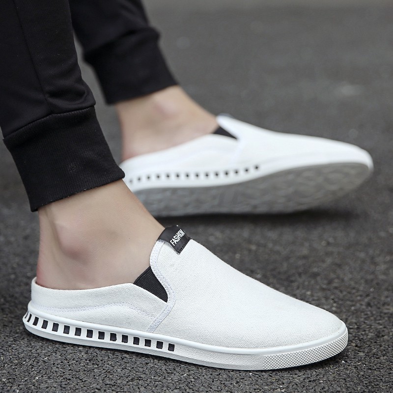 mens slip on shoes without heel