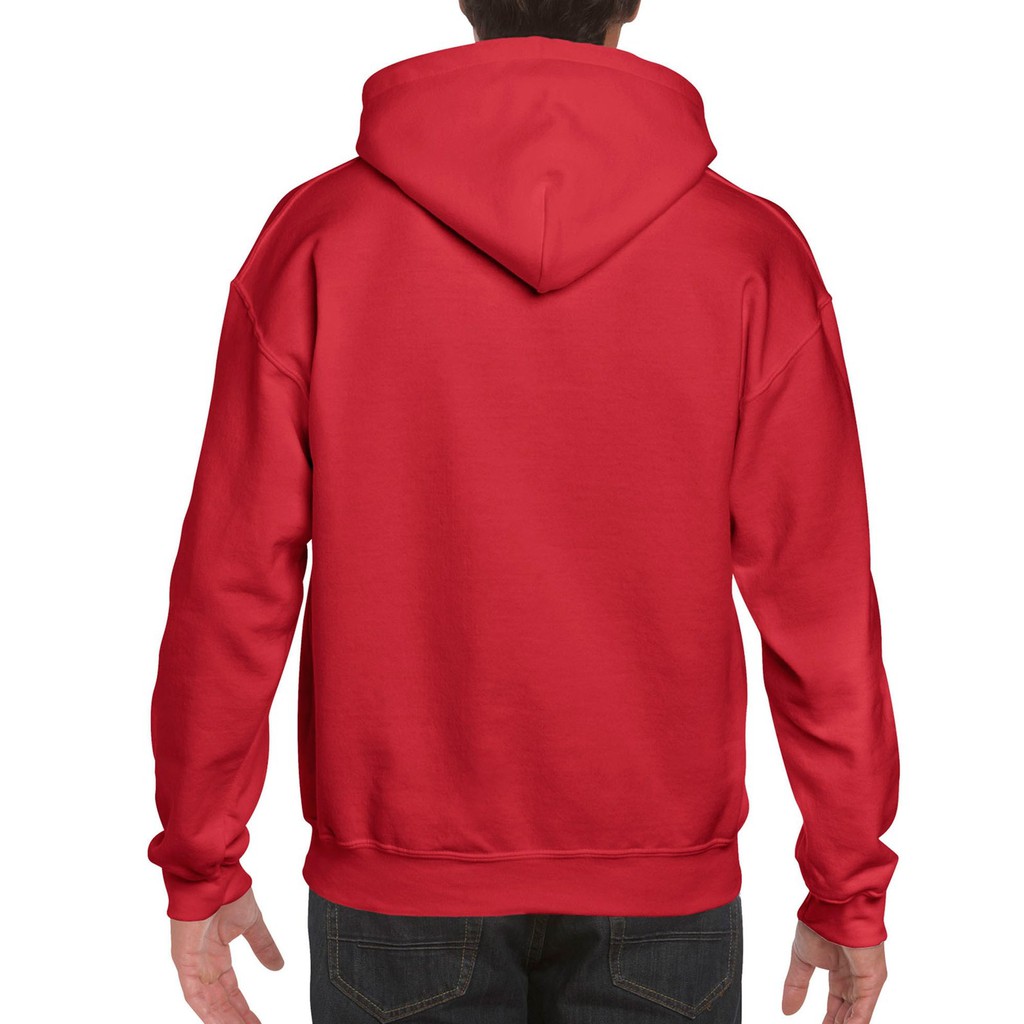 red sweatshirt jacket