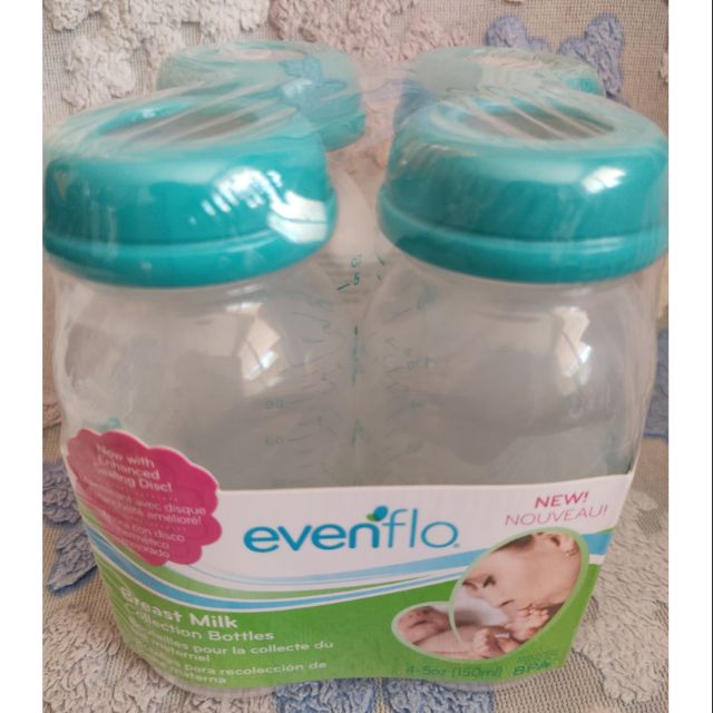 evenflo milk storage bottles