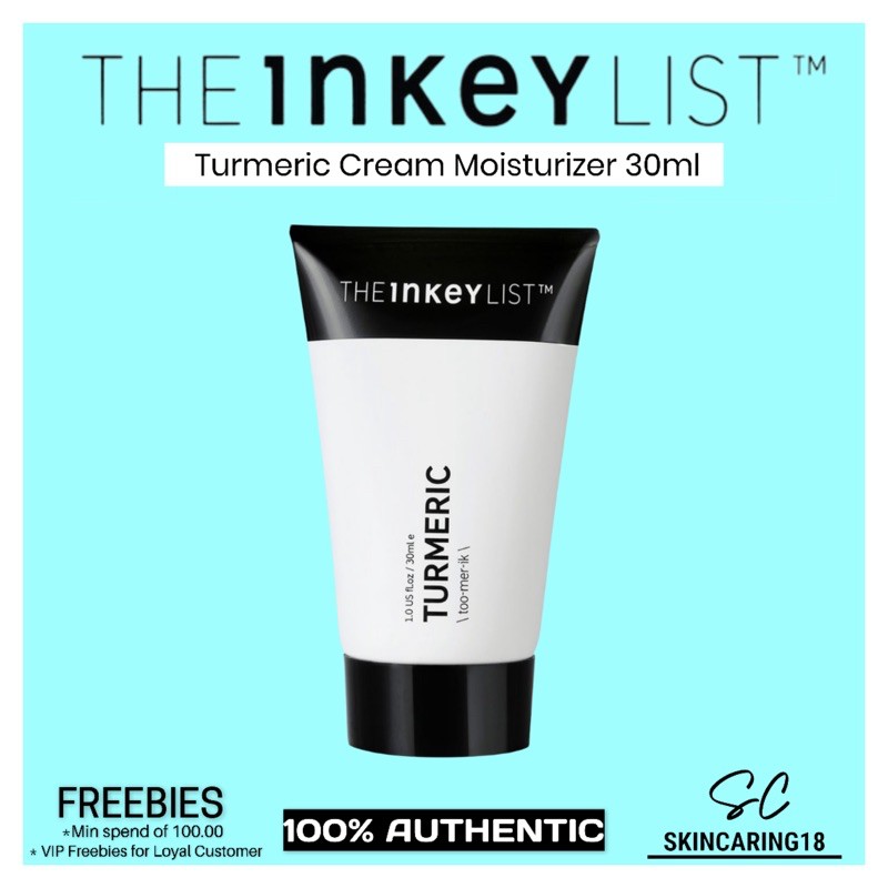 the inkey list turmeric face moisturizer