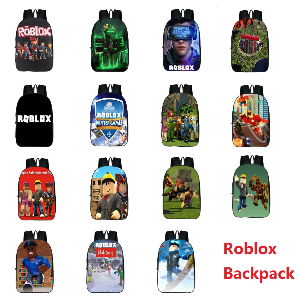 Roblox Backpack Waterproof Kids Boys School Bag Student Laptop - roblox backpacks for school roblox suff in 2019 school bags