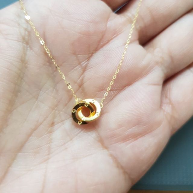 18k gold cartier necklace hongkong 