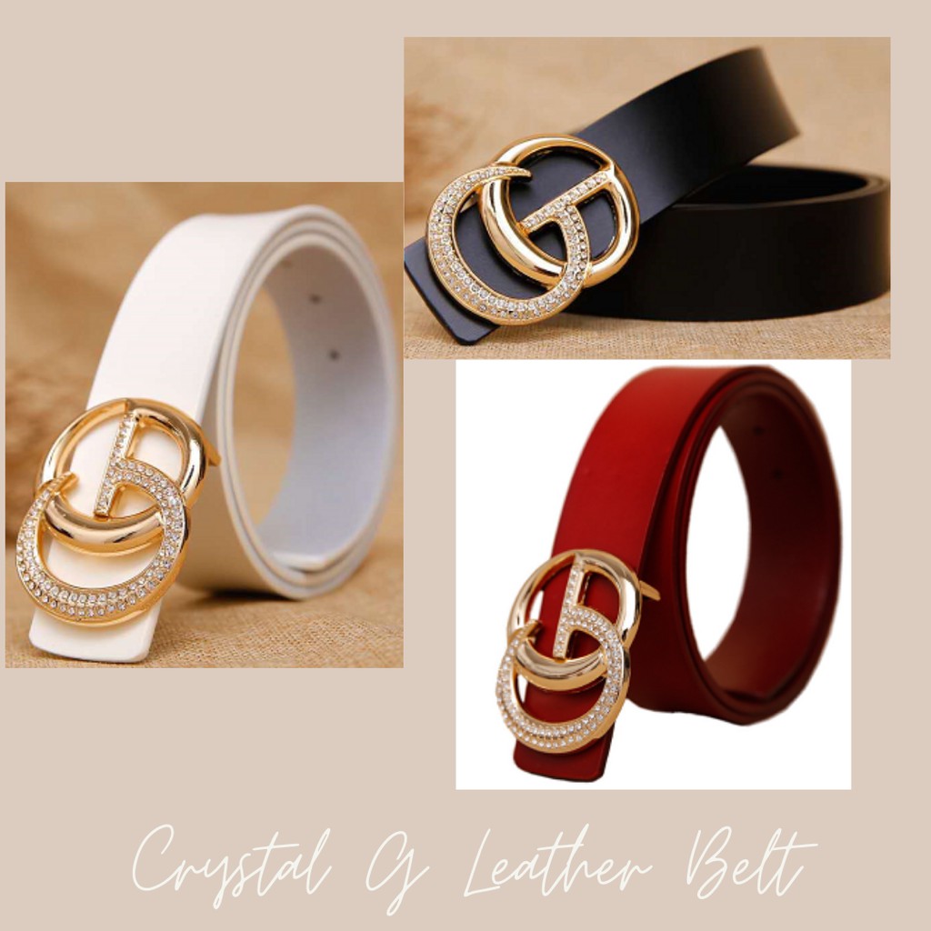 crystal designer belt