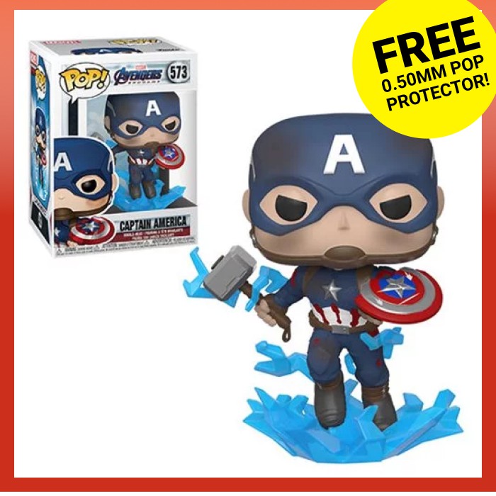 captain america with mjolnir funko pop