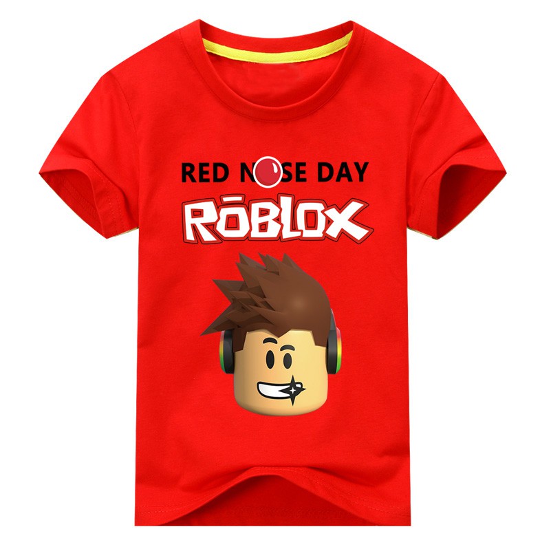 Boy S Girls Tops Roblox Boy T Shirt Cotton T Shirts In Boys Shopee Philippines - childrens day kids boys t shirt girls tops tees cartoon five nights at freddys tshirt kids clothes roblox red nose day t shirt