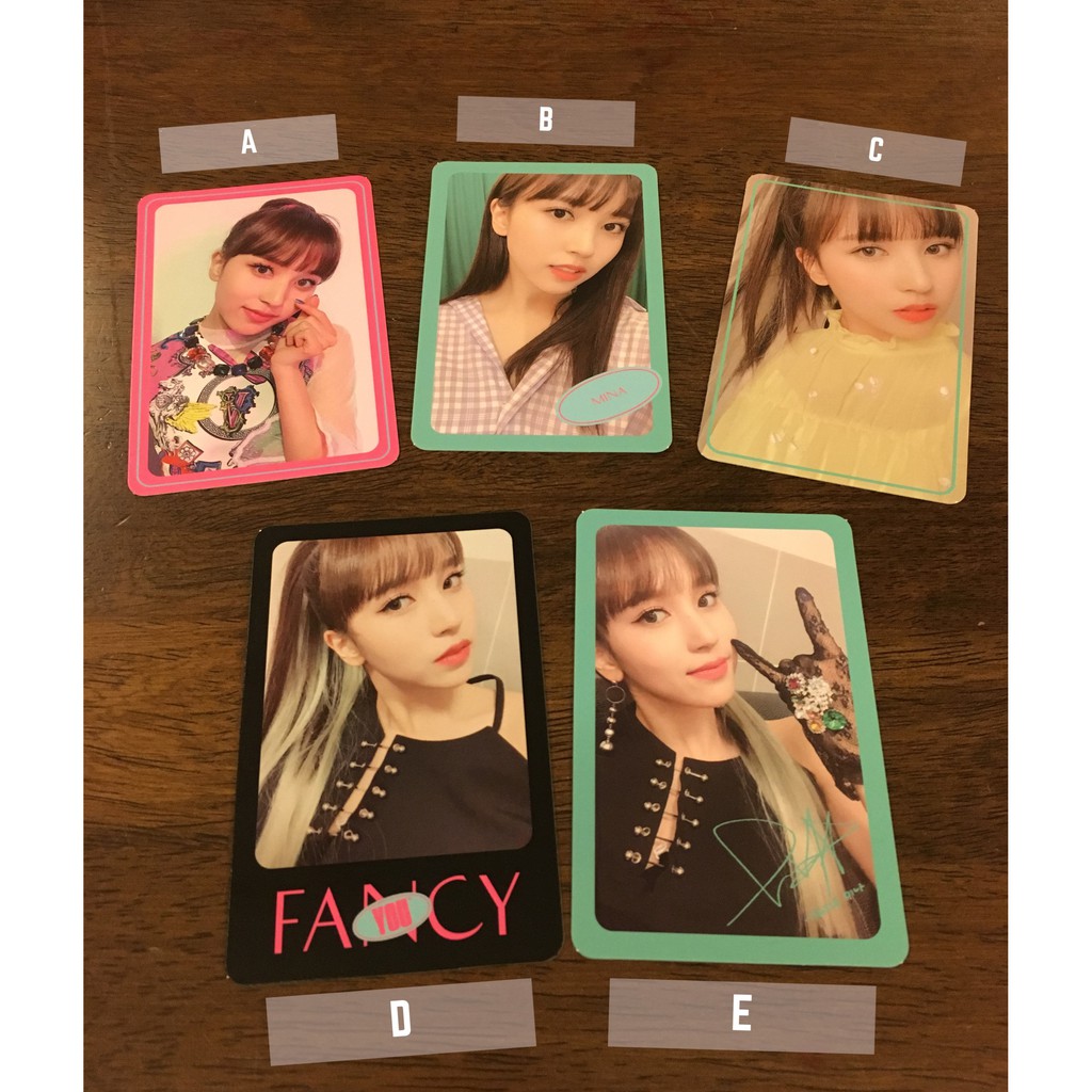Twice Fancy You Official Mina Photocards Shopee Philippines