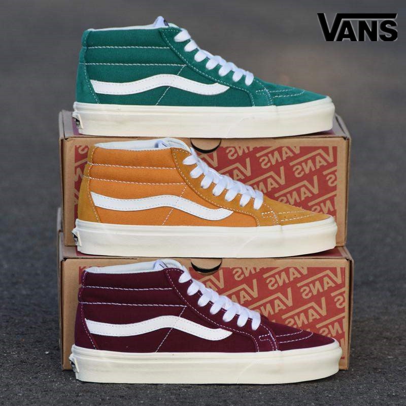vans colorful high tops