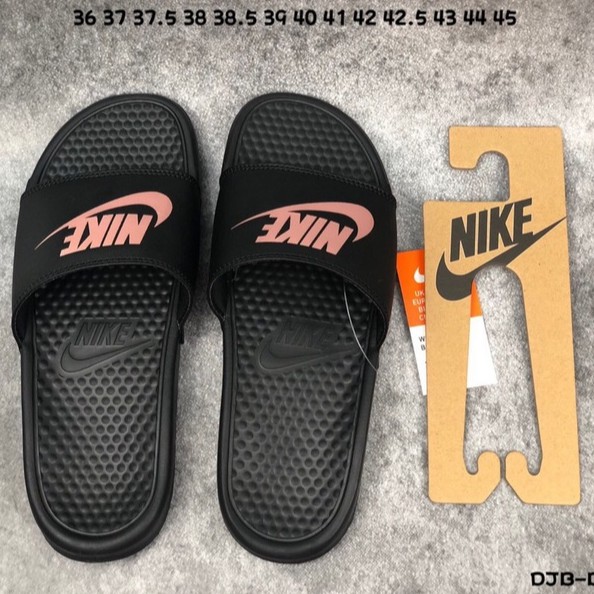 nike slippers rose gold