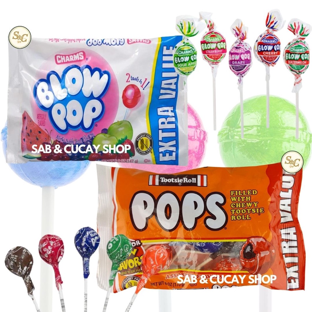 Charms Blow Pop Tootsie Roll Pops EXTRA VALUE PACK Shopee Philippines