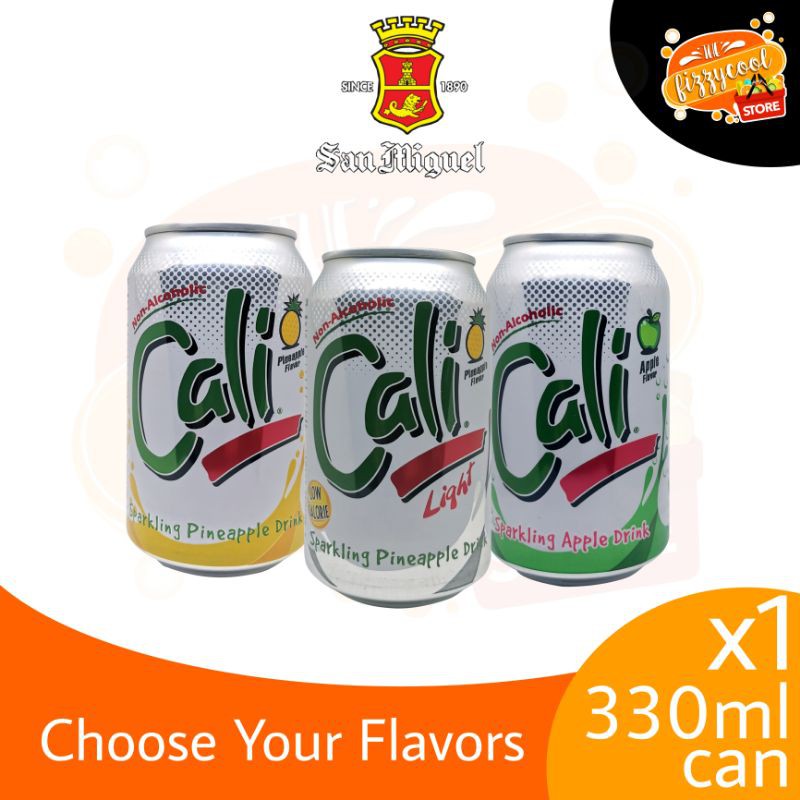 Cali Sparkling Drink (NonAlcoholic) 330ml Can — Choose Your Flavors