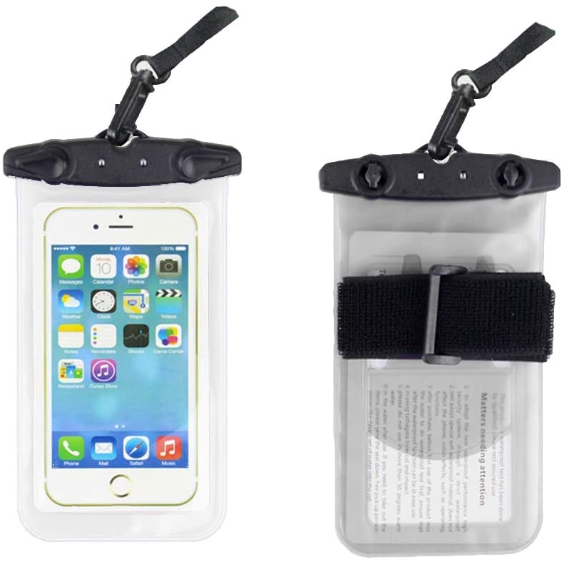 Waterproof Phone Pouch with Lanyard and Armband,for Swimming/Underwater