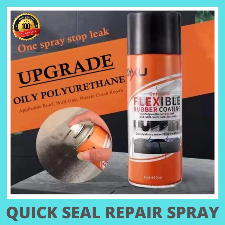 BEST QUALITY Quick Seal Flexible Rubber Coating REPAIR SPRAY Leak Proof