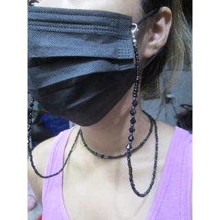 100cm mask lanyard with necklace 2 in 1 long mask holder! beads lanyard necklace