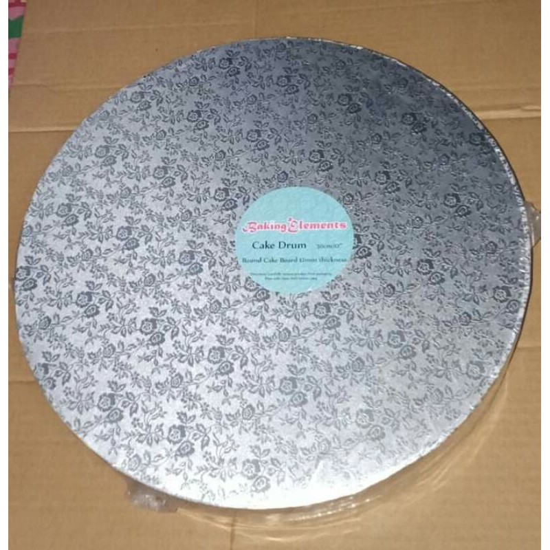 Wooden Cake Board MDF Cake Drum 10" 12" 14" 5mm Thickness Shopee