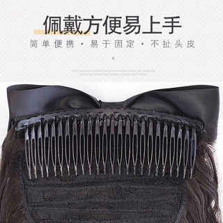 Girl's wig Republic Of China Female Curly Hair Roman Cheongsam Republican Style Miss Accessories Gold Pink Family Princess Egg Roll Ponytail #8
