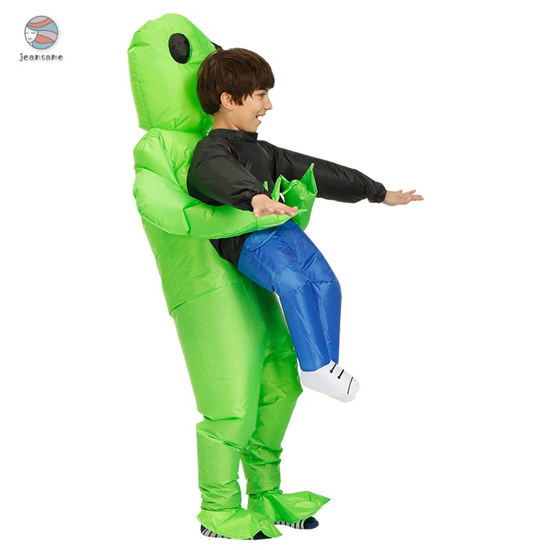 Adult Kids Funny Blow Up Suit Party Fancy Dress Costume Halloween Costume  Girls Inflatable Green Alien Carrying Human Costume|Holidays Costumes|  AliExpress | Green Alien Carrying Human Costume Inflatable Funny Blow Up  Suit