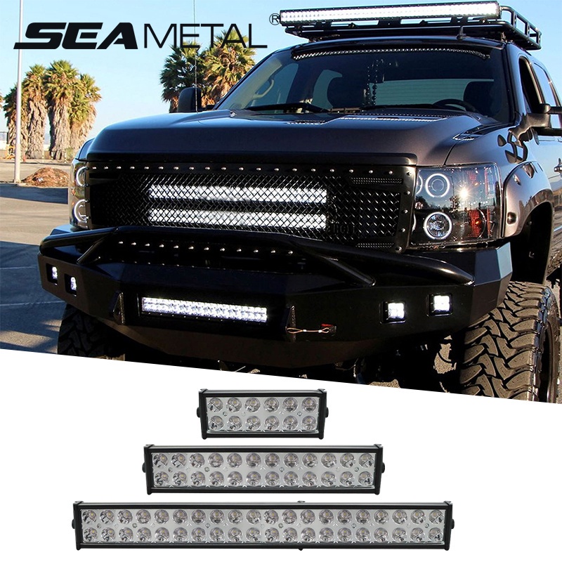 SEAMETAL 12v 24v Led Car Light Bar Universal Car Working Light 7/12/20