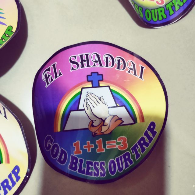 El Shaddai Round Sticker Indoor Use Only | Shopee Philippines