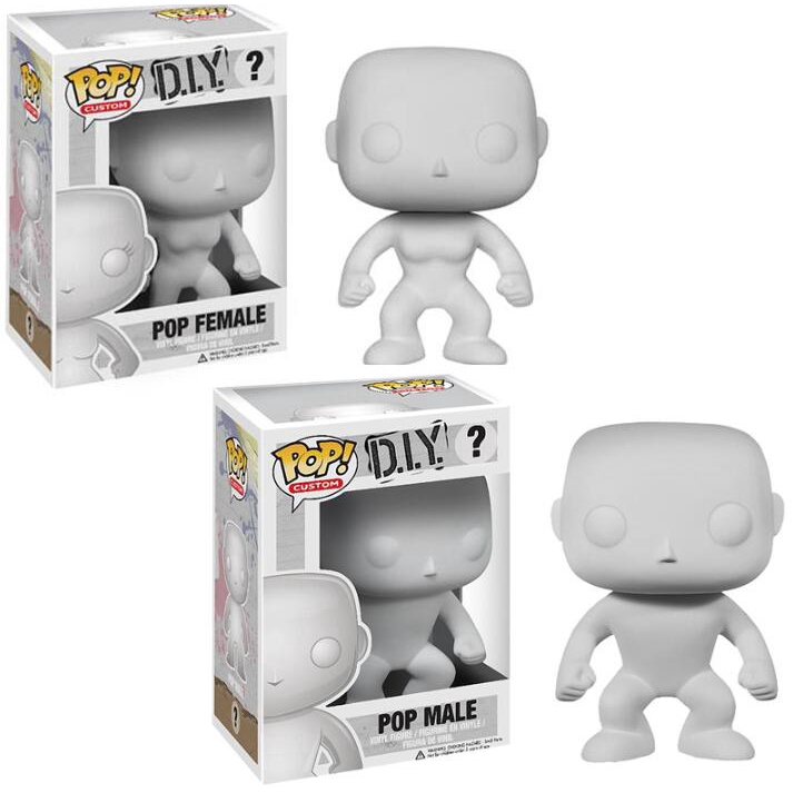 FUNKO POP Male Female DIY Body Coloured 