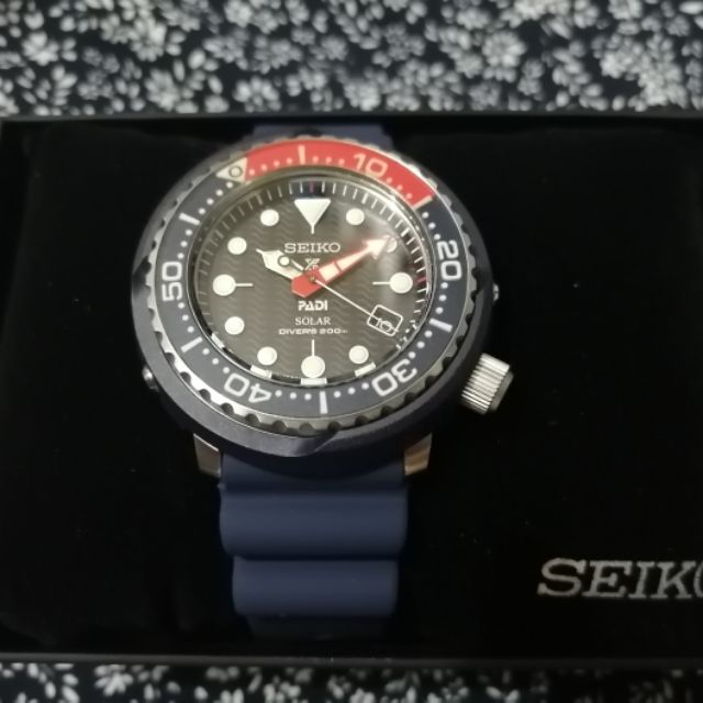 Seiko PADI Special Edition Prospex Solar Diver Watch with Blue Silicone  Strap 200 - SNE49 | Shopee Philippines