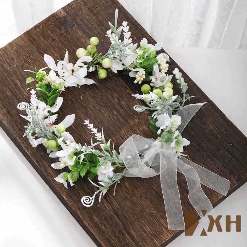 flower wreath bride