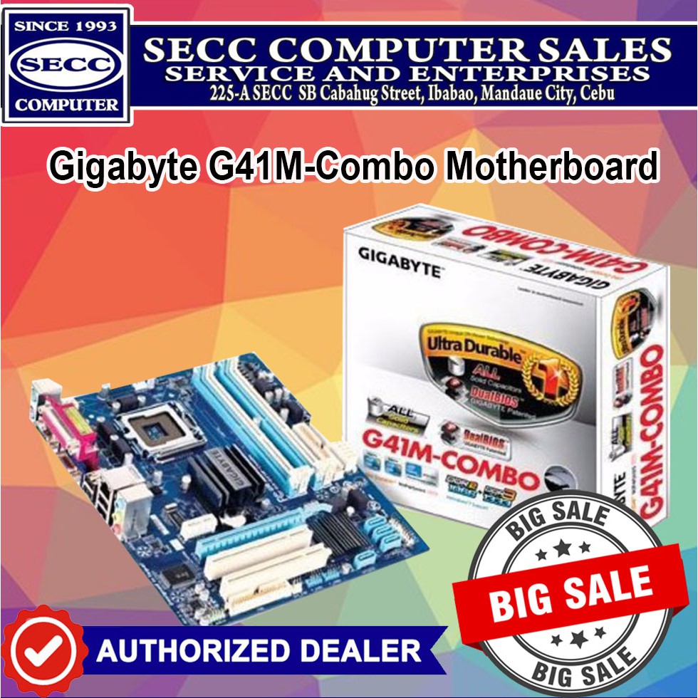 Brand New Gigabyte G41m Combo Motherboard Shopee Philippines