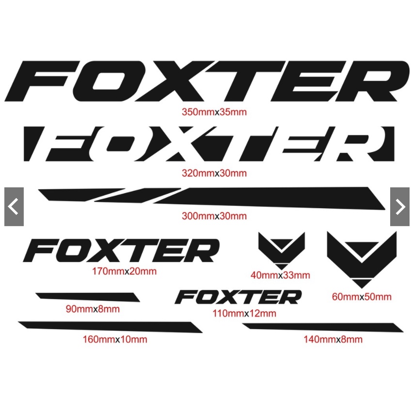 foxter decals