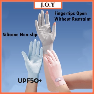 J.O.Y High quality Silicone non-slip breathable gloves for women anti-UV summer female driving sunscreen riding glove outdoor sport equipment #017