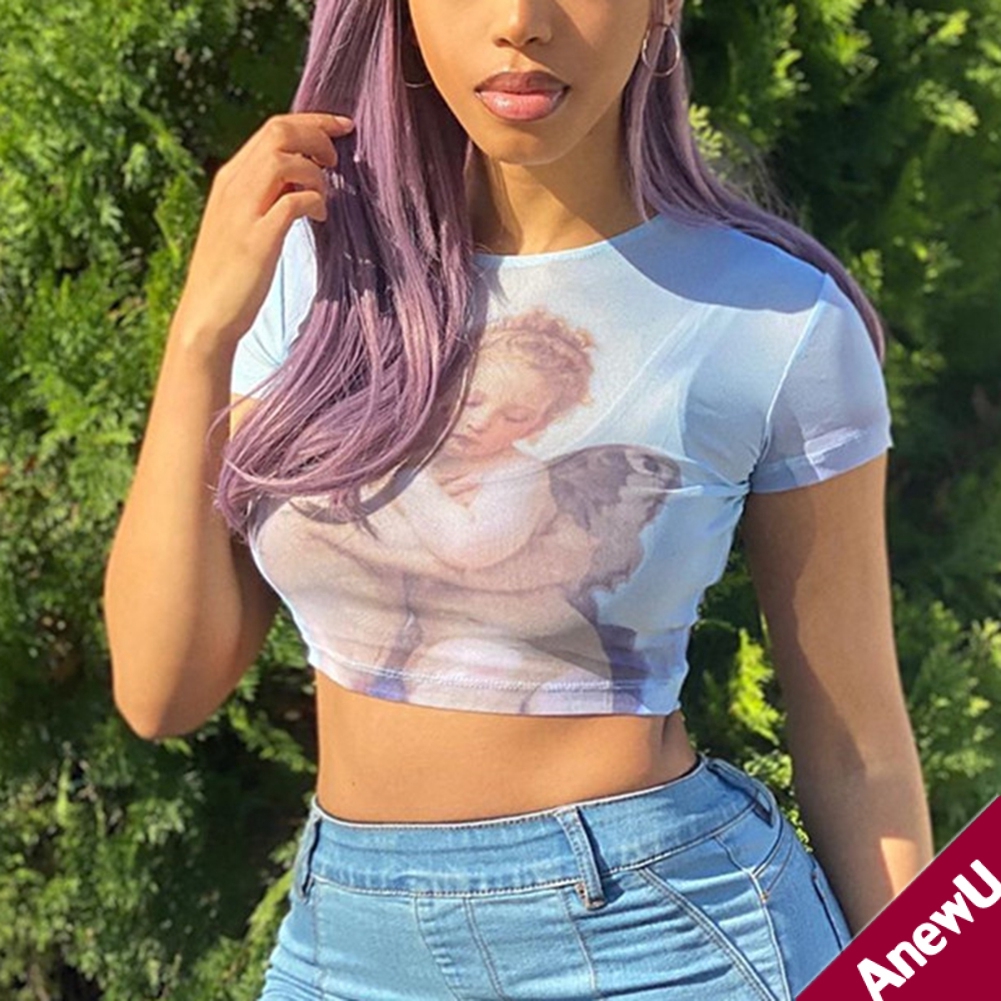 mesh top t shirt