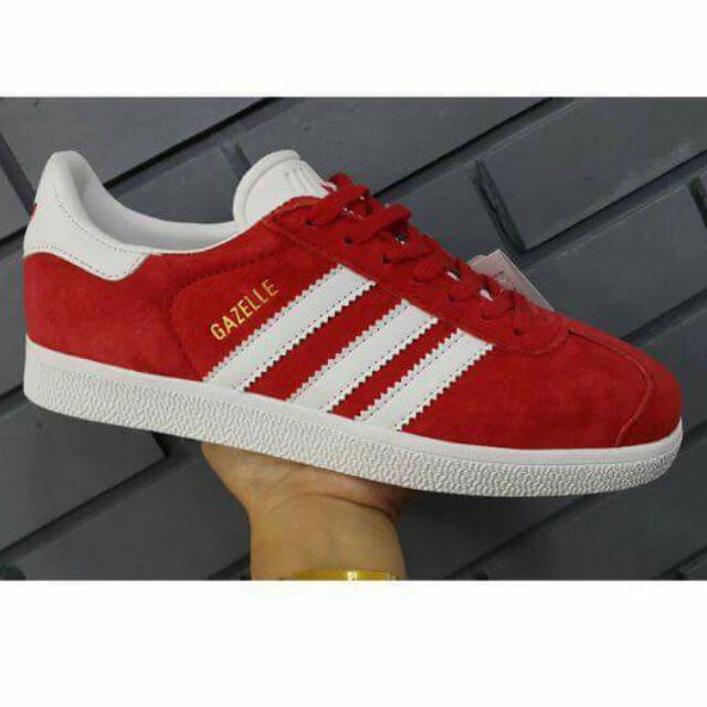 adidas gazelle red womens