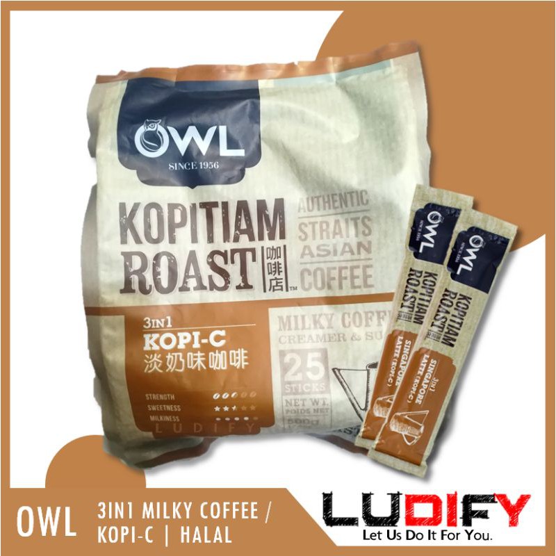 Owl Kopitiam Roast Coffee / 3-in-1 Kopi-C / Milky Coffee Halal | Shopee