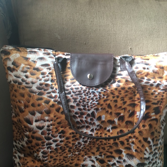 leopard tote