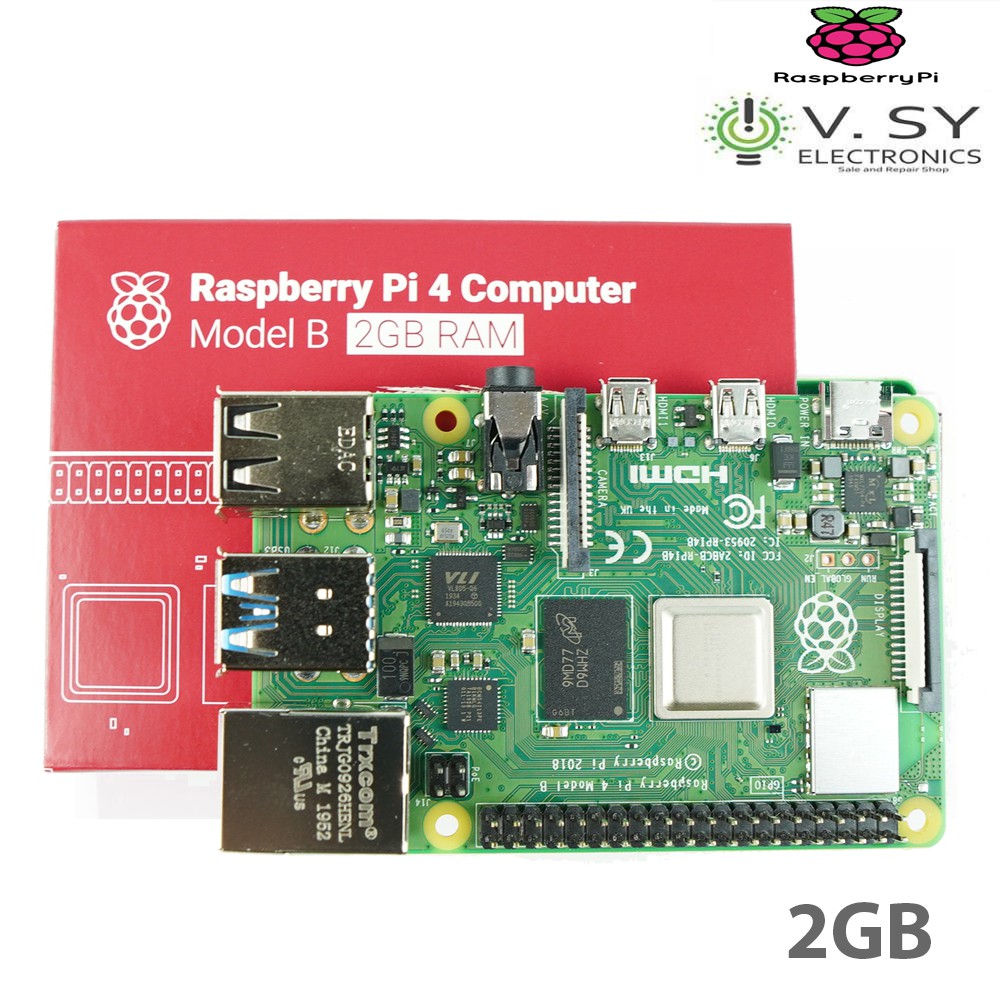 Raspberry Pi 4 Model B Motherboard 2GB v1.2 Version RPi4 Pi4 2 GB ...