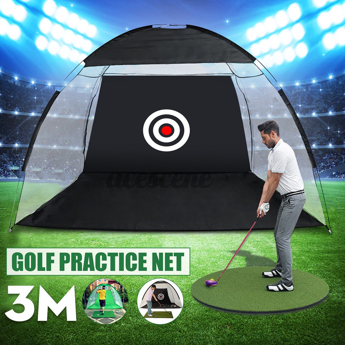 golf practice net 3m