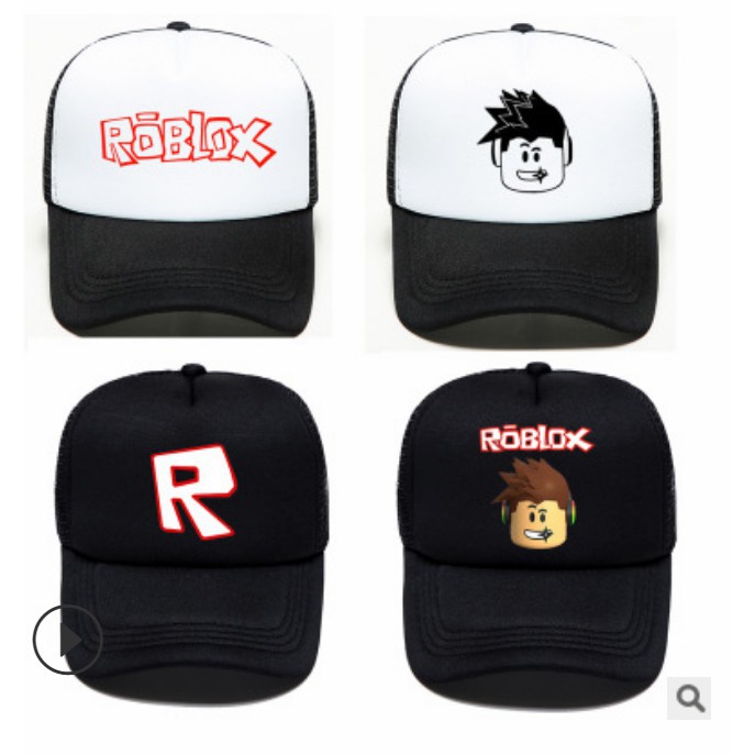 Roblox Baseball Cap Net Letter Sun Visor Caps Shopee Philippines - black visor roblox
