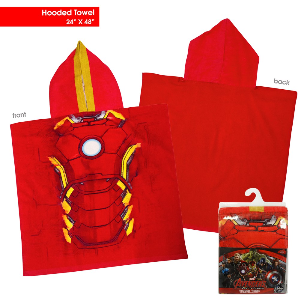 iron man hooded towel