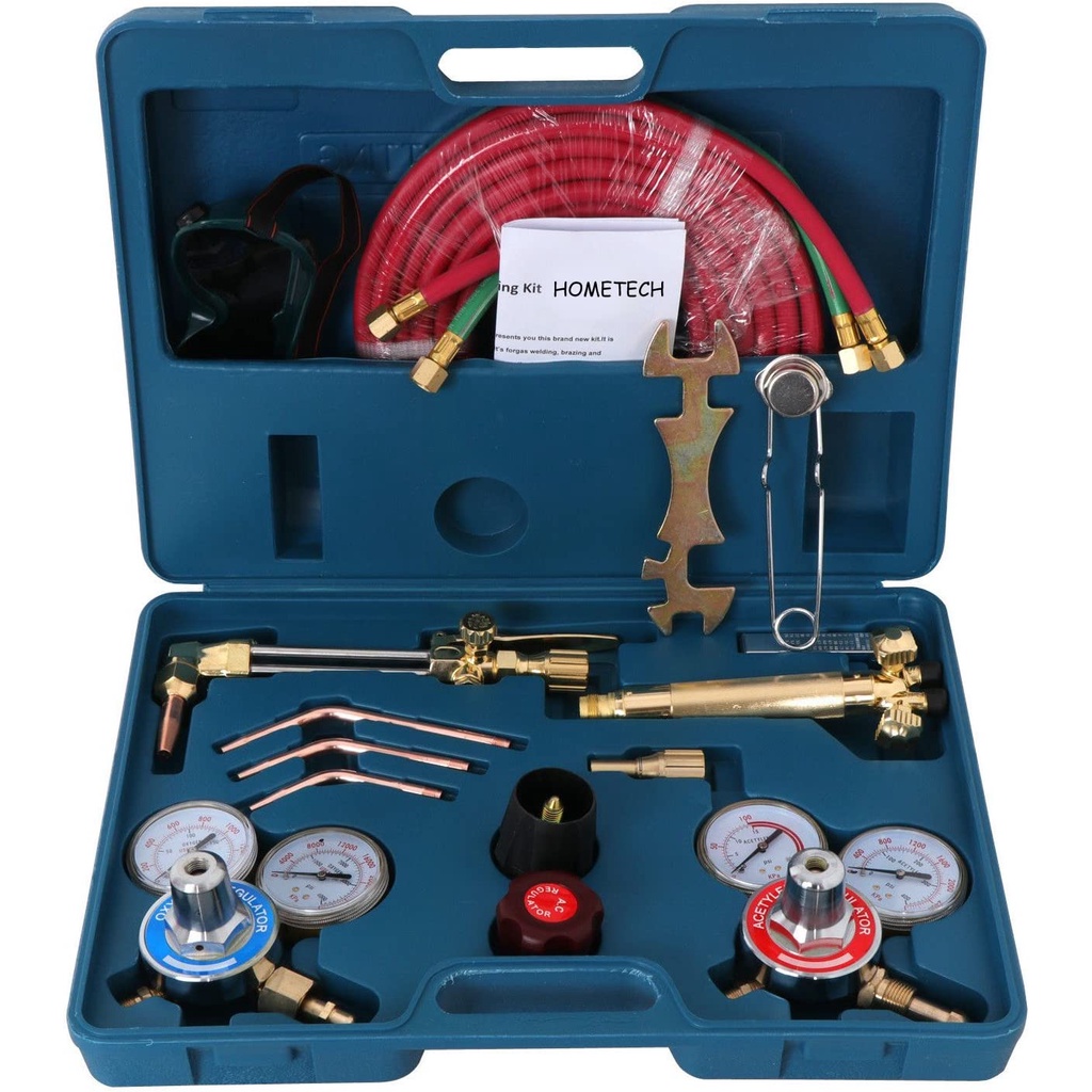 Portable Gas Welding Torch Kit With Oxygen Acetylene Hose | Shopee ...